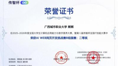 人工智能与大数据学院学生团队荣获第八届“传智杯”全国总决赛二等奖