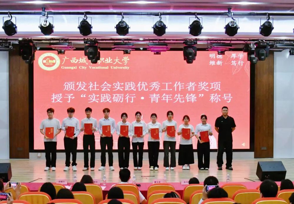 授予实践砺行·青年先锋荣誉称号