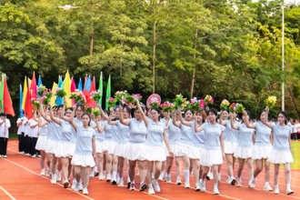 青春燃动绿茵场 健康奔赴向未来——广西城市职业大学第十五届运动会开幕